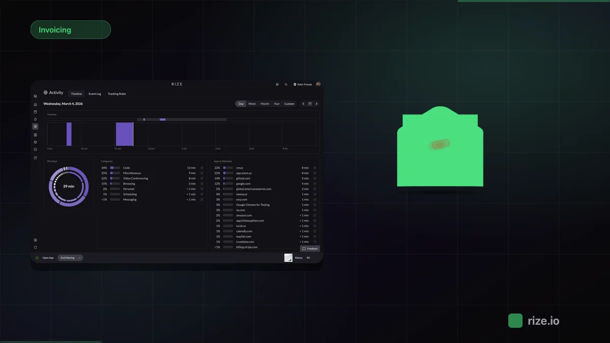 Invoicing-Ready Time Tracking Data for Teams